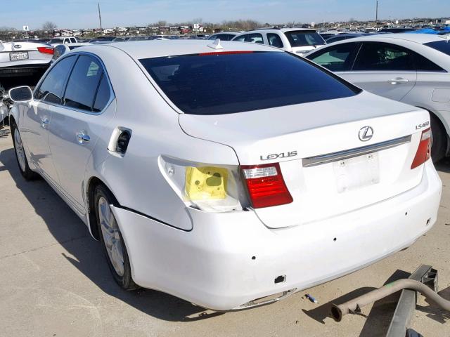 JTHBL46F575045675 - 2007 LEXUS LS 460 WHITE photo 3