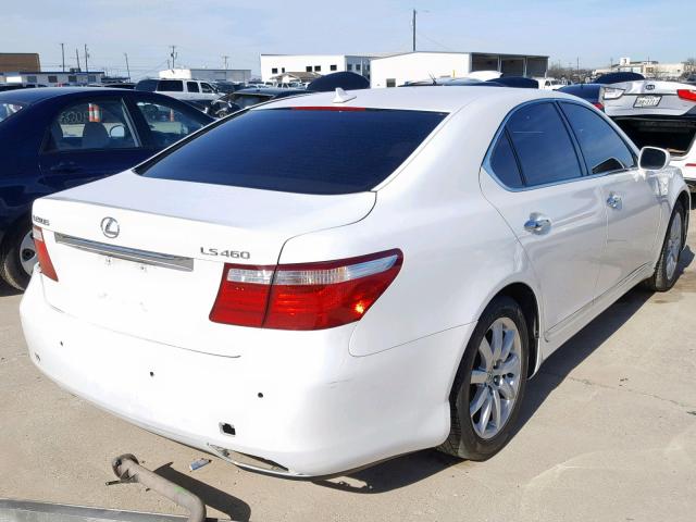 JTHBL46F575045675 - 2007 LEXUS LS 460 WHITE photo 4