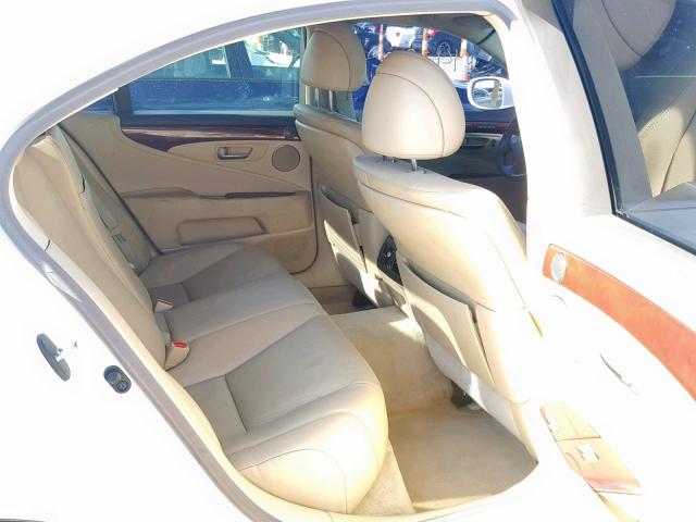 JTHBL46F575045675 - 2007 LEXUS LS 460 WHITE photo 6