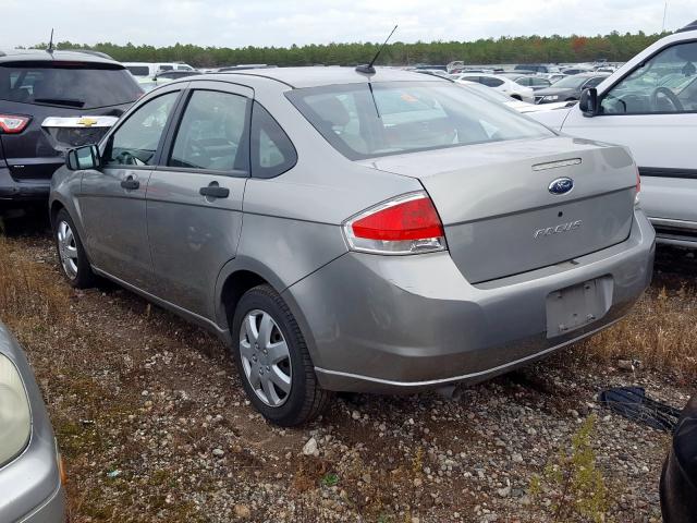 1FAHP34N38W143318 - 2008 FORD FOCUS S/SE GRAY photo 3