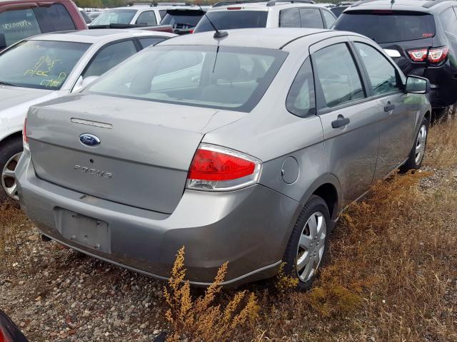 1FAHP34N38W143318 - 2008 FORD FOCUS S/SE GRAY photo 4