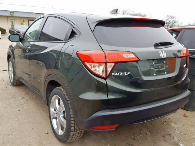 3CZRU6H51GM750104 - 2016 HONDA HR-V EX GREEN photo 3