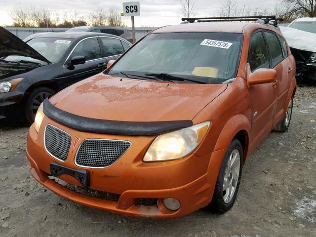 5Y2SL63885Z431953 - 2005 PONTIAC VIBE ORANGE photo 2