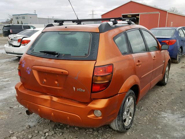 5Y2SL63885Z431953 - 2005 PONTIAC VIBE ORANGE photo 4