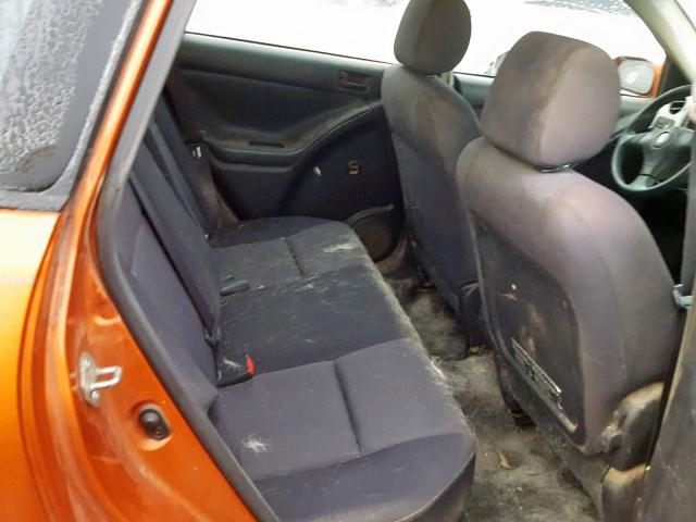 5Y2SL63885Z431953 - 2005 PONTIAC VIBE ORANGE photo 6