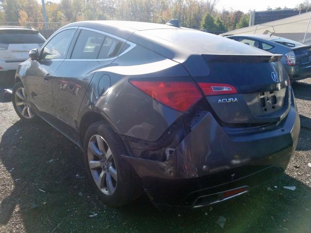 2HNYB1H49AH501020 - 2010 ACURA ZDX TECHNO BLACK photo 3