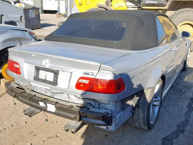 WBSBR934X5PK09058 - 2005 BMW M3 SILVER photo 4