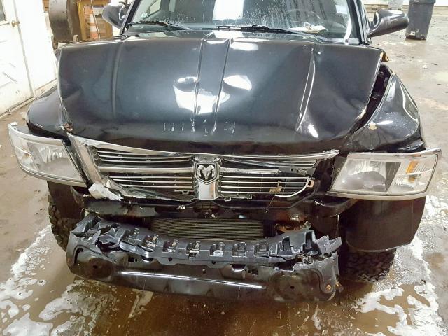 1D7HW58N38S593874 - 2008 DODGE DAKOTA QUA BLACK photo 7