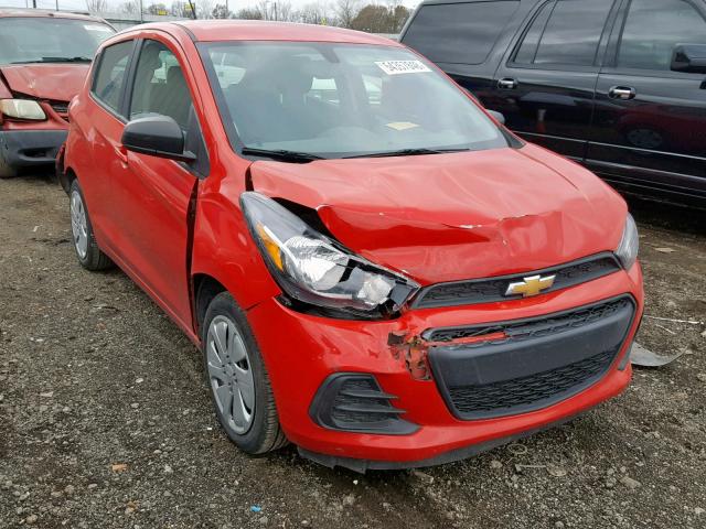 KL8CB6SA7HC727901 - 2017 CHEVROLET SPARK LS RED photo 1