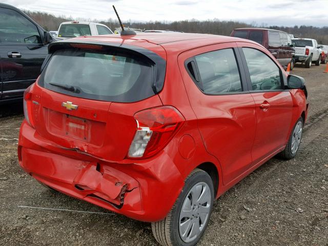 KL8CB6SA7HC727901 - 2017 CHEVROLET SPARK LS RED photo 4