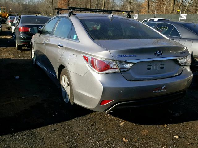 KMHEC4A49CA043977 - 2012 HYUNDAI SONATA HYB SILVER photo 3