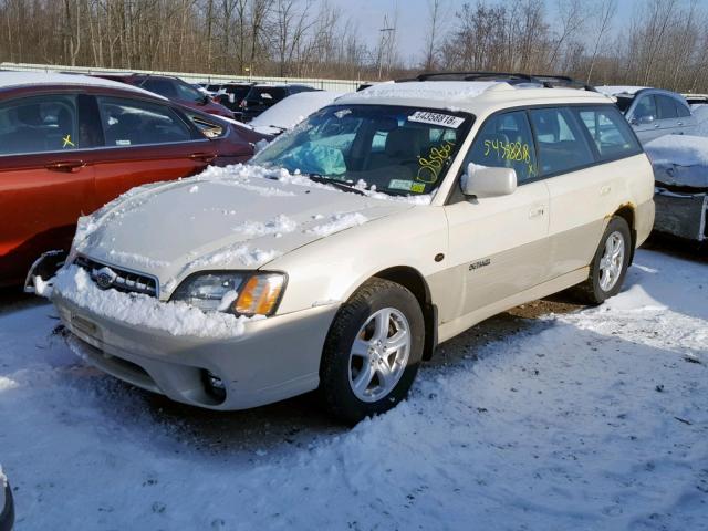 4S3BH806647626833 - 2004 SUBARU LEGACY OUT WHITE photo 2