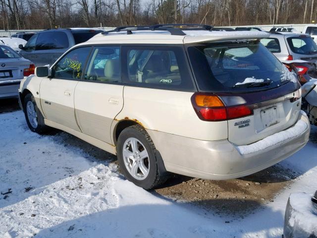 4S3BH806647626833 - 2004 SUBARU LEGACY OUT WHITE photo 3