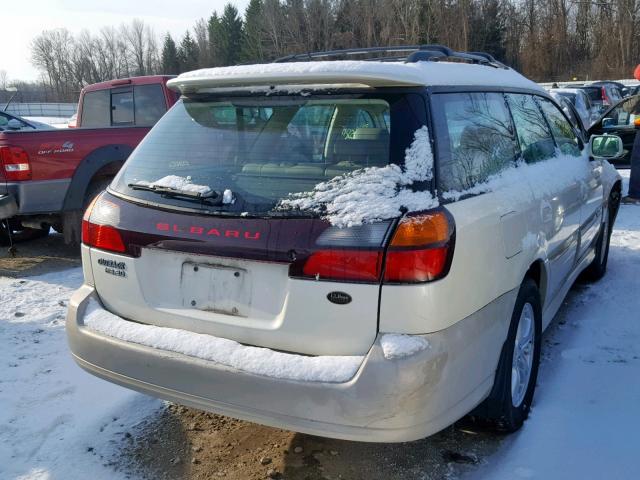 4S3BH806647626833 - 2004 SUBARU LEGACY OUT WHITE photo 4