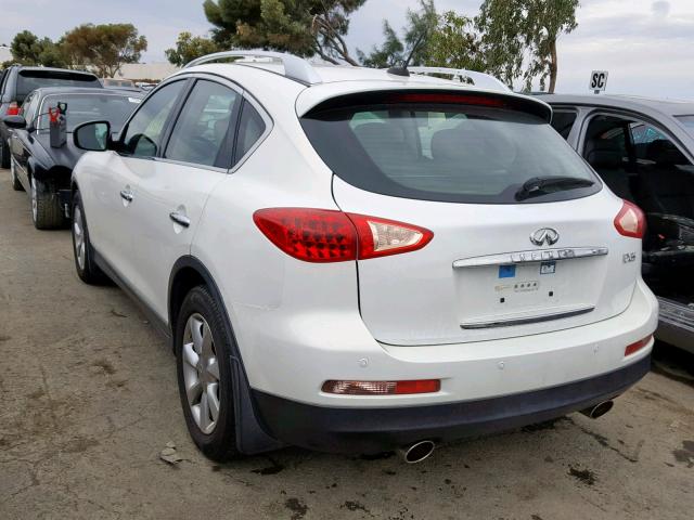 JNKAJ09E08M306151 - 2008 INFINITI EX35 BASE WHITE photo 3