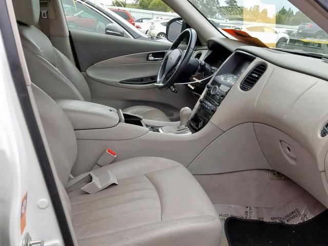 JNKAJ09E08M306151 - 2008 INFINITI EX35 BASE WHITE photo 5