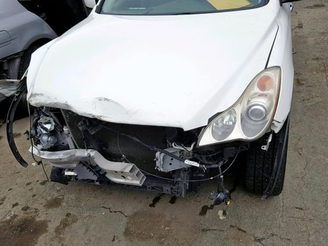 JNKAJ09E08M306151 - 2008 INFINITI EX35 BASE WHITE photo 7