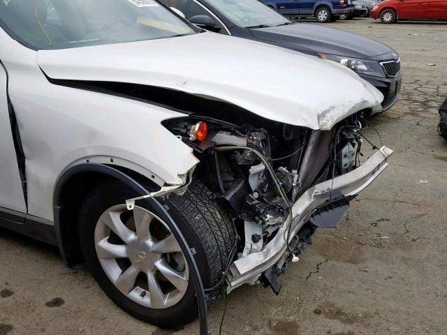 JNKAJ09E08M306151 - 2008 INFINITI EX35 BASE WHITE photo 9
