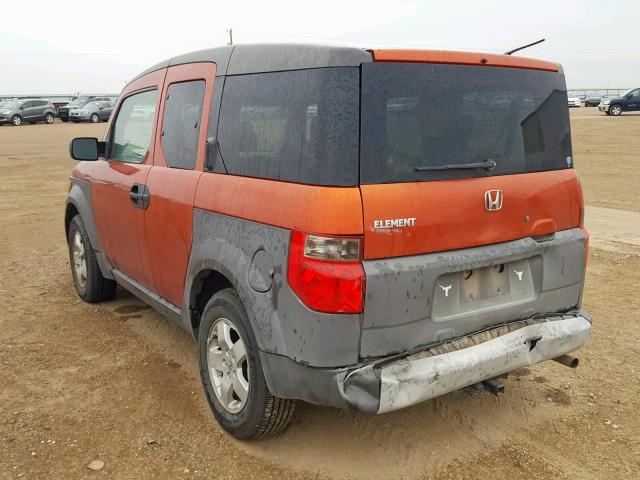 5J6YH18503L016729 - 2003 HONDA ELEMENT EX ORANGE photo 3