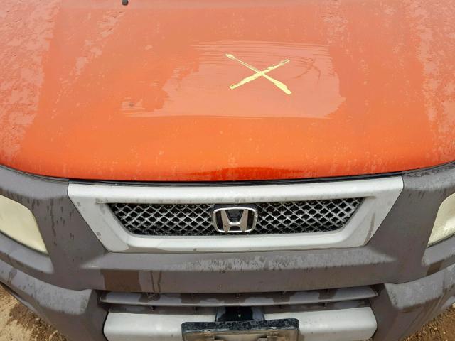 5J6YH18503L016729 - 2003 HONDA ELEMENT EX ORANGE photo 7