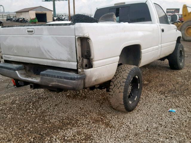 3B7KF26601M286851 - 2001 DODGE RAM 2500 WHITE photo 4