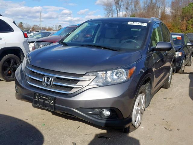 2HKRM3H77DH500700 - 2013 HONDA CR-V EXL GRAY photo 2