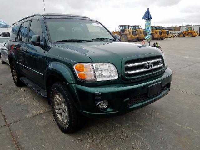 5TDZT38A24S205996 - 2004 TOYOTA SEQUOIA LI GREEN photo 1