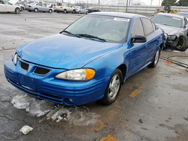 1G2NF52T6YM806605 - 2000 PONTIAC GRAND AM S BLUE photo 2