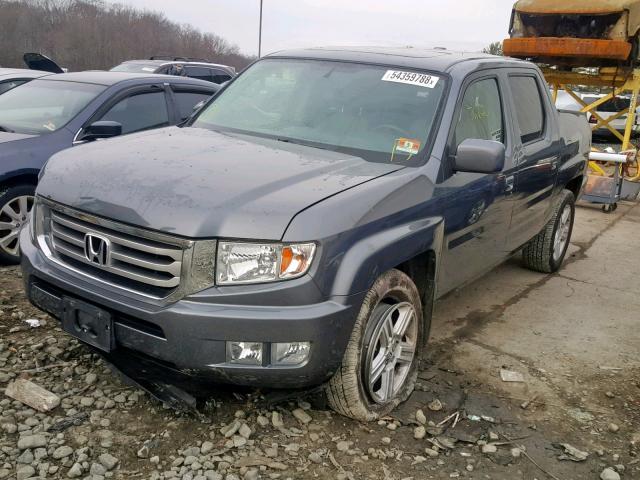 5FPYK1F55DB009703 - 2013 HONDA RIDGELINE GRAY photo 2