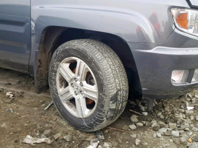 5FPYK1F55DB009703 - 2013 HONDA RIDGELINE GRAY photo 9