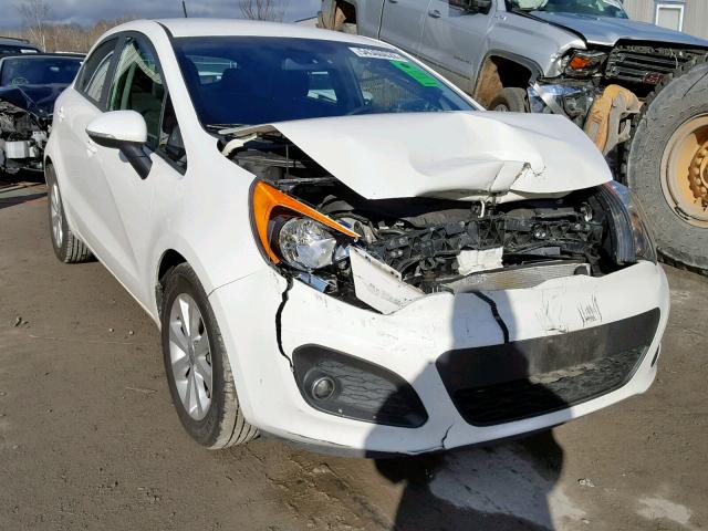 KNADN5A31D6157027 - 2013 KIA RIO EX WHITE photo 1