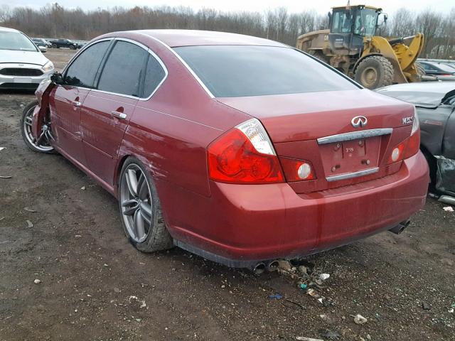 JNKAY01E46M100044 - 2006 INFINITI M35 BASE RED photo 3