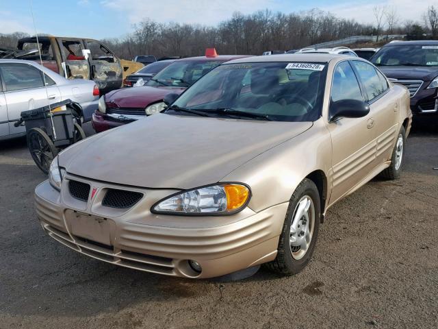 1G2NF52F12C234771 - 2002 PONTIAC GRAND AM S BEIGE photo 2