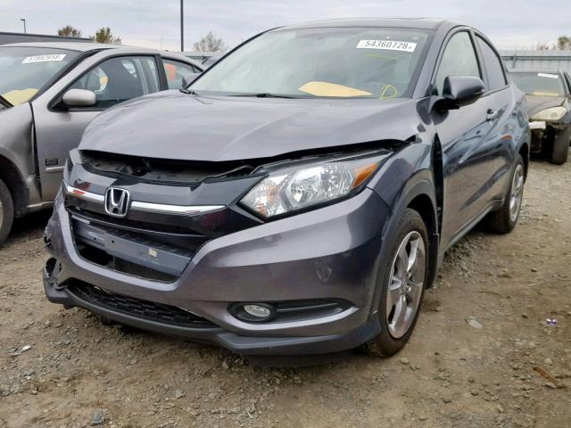 3CZRU5H51HG710177 - 2017 HONDA HR-V EX GRAY photo 2