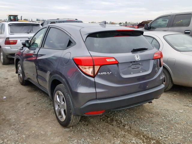 3CZRU5H51HG710177 - 2017 HONDA HR-V EX GRAY photo 3