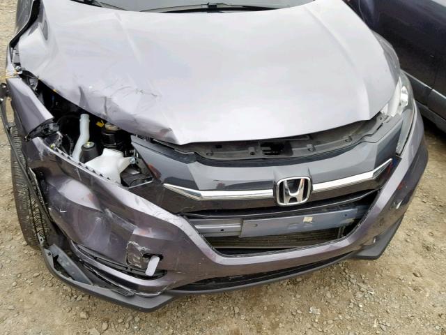 3CZRU5H51HG710177 - 2017 HONDA HR-V EX GRAY photo 9