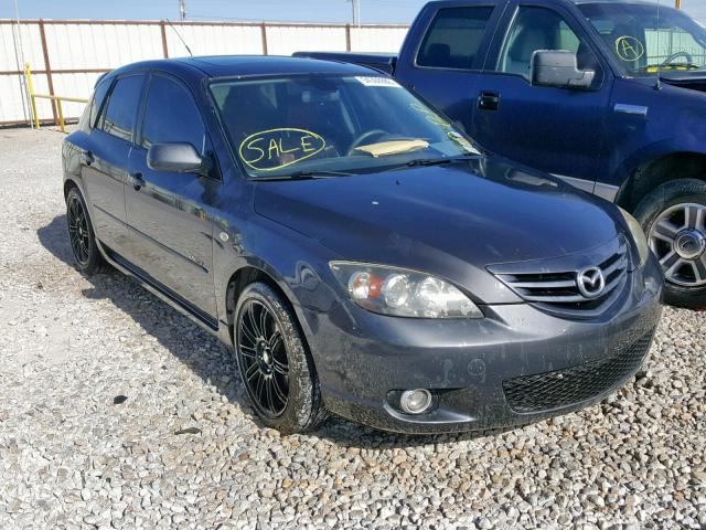 JM1BK143651255377 - 2005 MAZDA 3 HATCHBAC GRAY photo 1