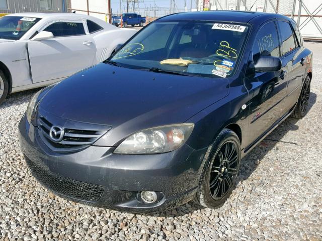 JM1BK143651255377 - 2005 MAZDA 3 HATCHBAC GRAY photo 2