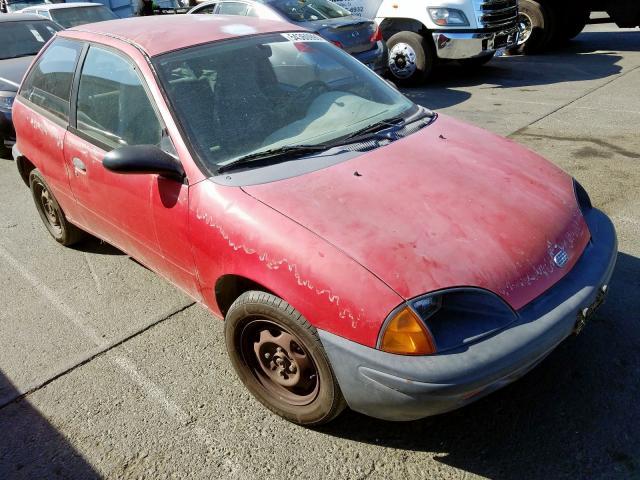 2C1MR226XT6790548 - 1996 GEO METRO BASE RED photo 1