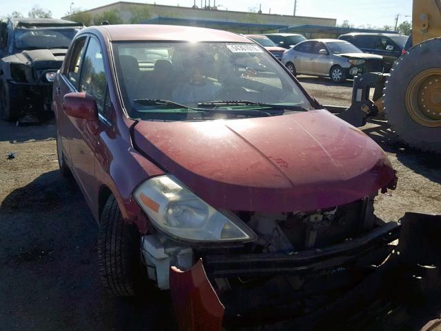 3N1BC11E47L457166 - 2007 NISSAN VERSA S RED photo 1