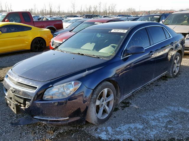 1G1ZC5E14BF328690 - 2011 CHEVROLET MALIBU 1LT BLACK photo 2