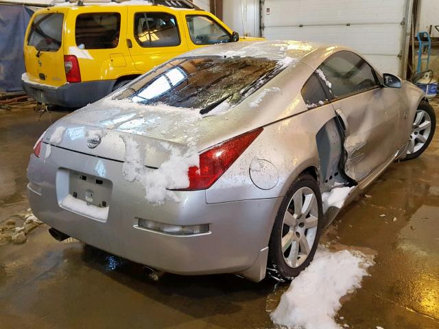 JN1AZ34D15M602143 - 2005 NISSAN 350Z COUPE SILVER photo 4