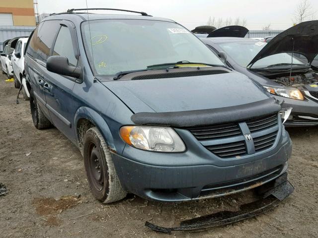 1D4GP45R67B137700 - 2007 DODGE CARAVAN SX GREEN photo 1