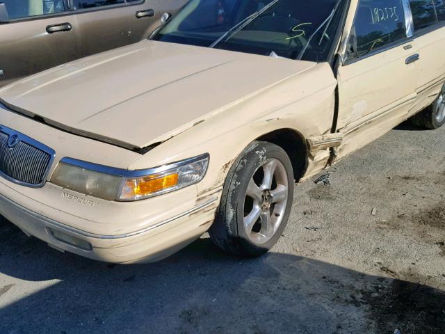 2MELM74W4VX728968 - 1997 MERCURY GRAND MARQ BEIGE photo 9