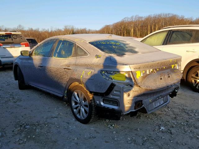 KMHFG4JG0EA350718 - 2014 HYUNDAI AZERA GRAY photo 3