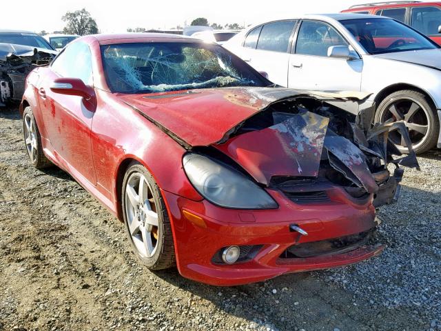 WDBWK56F15F073264 - 2005 MERCEDES-BENZ SLK 350 RED photo 1