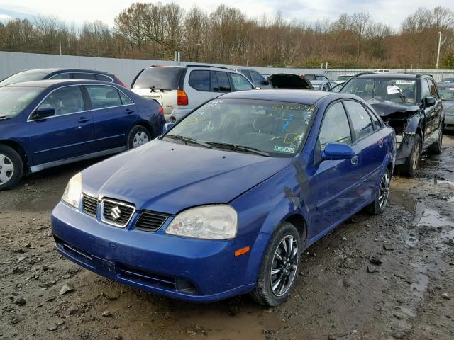 KL5JD52Z64K957556 - 2004 SUZUKI FORENZA S BLUE photo 2