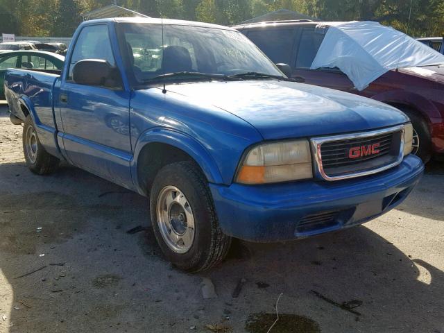 1GTCS145728135967 - 2002 GMC SONOMA BLUE photo 1