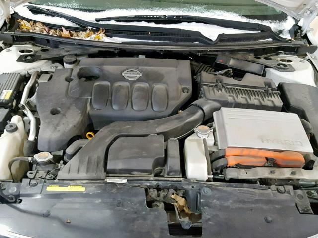 1N4CL2AP4AC124726 - 2010 NISSAN ALTIMA HYB WHITE photo 7