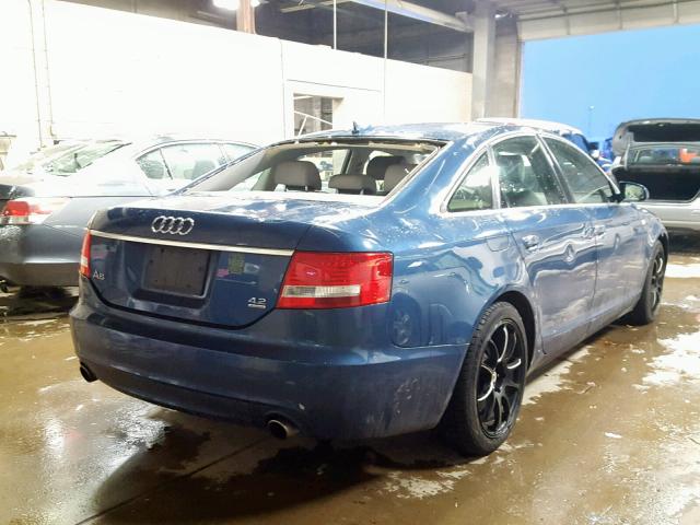 WAUEL74F65N088824 - 2005 AUDI A6 S-LINE BLUE photo 4